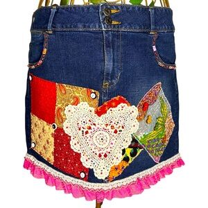 Old Navy Blue Mini Skirt Chic Design